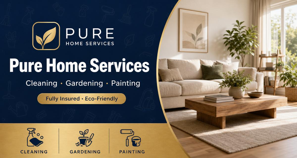 Cleaning, Gardening & Painting | Pure Home Services